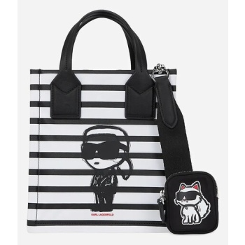 τσάντα karl lagerfeld χρώμα μαύρο, a2w30181 90%