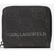 πορτοφόλι karl lagerfeld χρώμα: μαύρο, a2w32018 100% πολυουρεθάνη