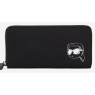 πορτοφόλι karl lagerfeld χρώμα: μαύρο, a2w32021 100% ανακυκλωμένο νάιλον