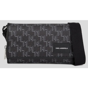 τσάντα karl lagerfeld χρώμα μπεζ, a2w32015 υφαντικό υλικό