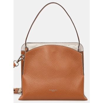 τσάντα gianni chiarini asia χρώμα καφέ