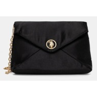 τσάντα u.s. polo assn. ceremony χρώμα: μαύρο, beuqc8628wpo 100% πολυεστέρας