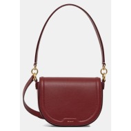 δερμάτινη τσάντα bally χρώμα: πορτοκαλί, wac02u 100% φυσικό δέρμα