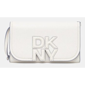 τσάντα dkny χρώμα άσπρο, r515aj41 κύριο υλικό 100%