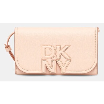 τσάντα dkny χρώμα πορτοκαλί, r515aj41 κύριο υλικό 100%