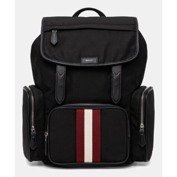 σακίδιο πλάτης bally χρώμα μαύρο, mak04b κύριο υλικό 60%