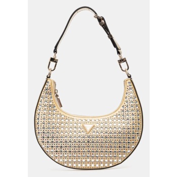 τσάντα guess lua χρώμα χρυσαφί, hwig92 05010 κύριο υλικό