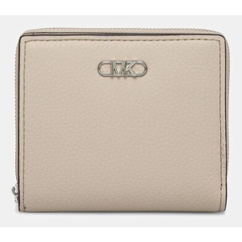 πορτοφόλι michael michael kors χρώμα μπεζ, 32s5s8ed1l