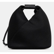 τσάντα mm6 maison margiela χρώμα: μαύρο, sb6wd0026 κύριο υλικό: 60% πολυεστέρας, 40% πολυουρεθάνη
φό