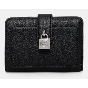πορτοφόλι michael michael kors χρώμα μαύρο, 32s5setd1l
