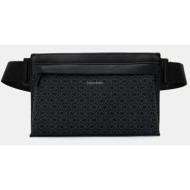 τσάντα φάκελος calvin klein χρώμα: ναυτικό μπλε, k50k513048 51% ανακυκλωμένος πολυεστέρας, 49% πολυο