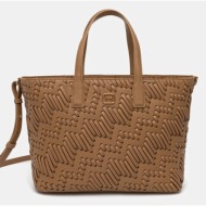 τσάντα marella ghinea χρώμα: καφέ, 2513511037200 κύριο υλικό: 100% πολυεστέρας