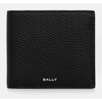 πορτοφόλι bally χρώμα μαύρο, mlw07u κύριο υλικό φυσικό