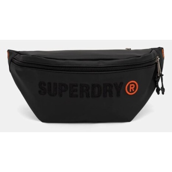 τσάντα φάκελος superdry γυναικεία, χρώμα μαύρο