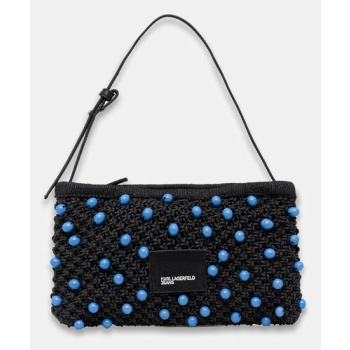 τσάντα karl lagerfeld jeans χρώμα μαύρο, a2w30111 κύριο