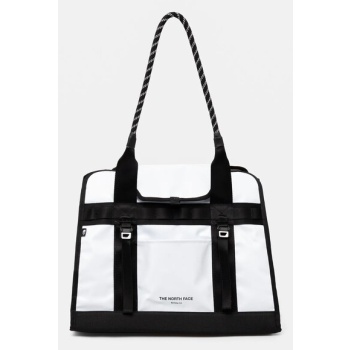 τσάντα the north face base camp tote χρώμα άσπρο