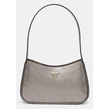 τσάντα guess arnela χρώμα μπεζ, hwtv94 96170 κύριο υλικό