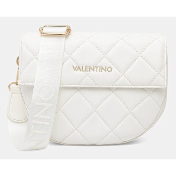 τσάντα valentino bags χρώμα άσπρο, vbs3xj02mat ζώνη 100%