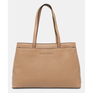 τσάντα valentino bags χρώμα: μπεζ, vbs7qw03 100% πολυουρεθάνη