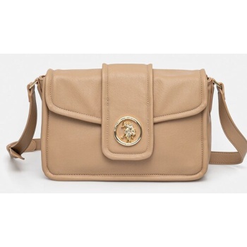 τσάντα u.s. polo assn. jodhpur χρώμα καφέ, beuj58589wvp