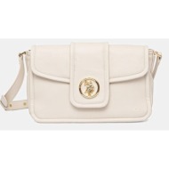 τσάντα u.s. polo assn. jodhpur χρώμα: μπεζ, beuj58589wvp κύριο υλικό: 100% πολυουρεθάνη