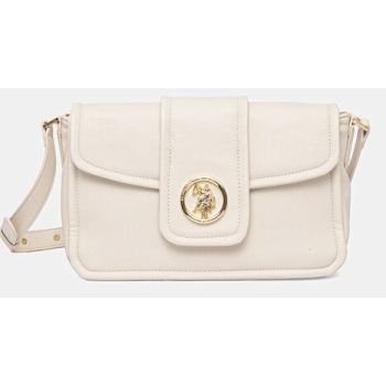 τσάντα u.s. polo assn. jodhpur χρώμα μπεζ, beuj58589wvp