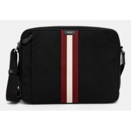 τσάντα φορητού υπολογιστή bally χρώμα: μαύρο, mac04r 68% πολυαμίδιο, 25% φυσικό δέρμα, 7% πολυεστέρα