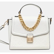 τσάντα aldo dwiehann χρώμα: άσπρο, 13817553 κύριο υλικό: 100% πολυουρεθάνη
φόδρα: 100% πολυεστέρας