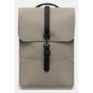 σακίδιο πλάτης rains backpack mini w3 χρώμα: πράσινο, 13020 κύριο υλικό: 100% πολυεστέρας με επίστρω