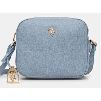 τσάντα u.s. polo assn. jones χρώμα μπλε, beuje8655wvp 100%