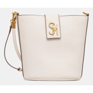 τσάντα steve madden barrie χρώμα: μπεζ, sm13001730 κύριο υλικό: 100% pu - πολυουρεθάνη
φόδρα: 100% π