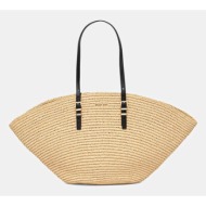 τσάντα michael michael kors χρώμα: μπεζ, 30s5g9ft9w πολυουρεθάνη