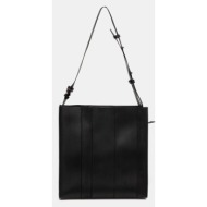 τσάντα sunnei χρώμα: μαύρο, accxbag047 συνθετικό ύφασμα