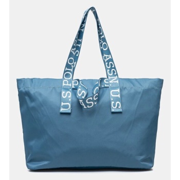 τσάντα u.s. polo assn. pool χρώμα μπλε, beu2p8691wia 100%