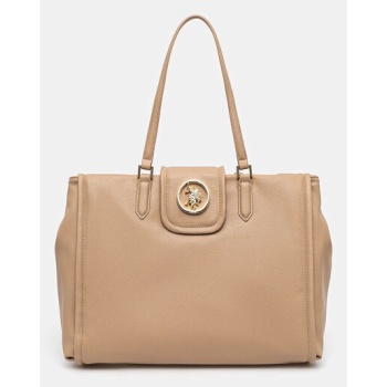 τσάντα u.s. polo assn. jodhpur χρώμα μπεζ, beuj58588wvp