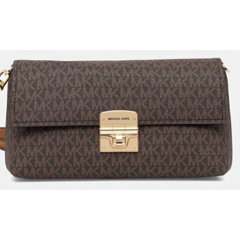 τσάντα michael michael kors χρώμα καφέ, 32s5g9xc8o κύριο