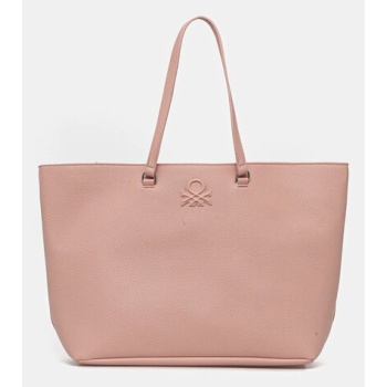 τσάντα united colors of benetton χρώμα ροζ, 618udy06w