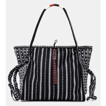 τσάντα karl lagerfeld χρώμα μαύρο, a2w30232 κύριο υλικό