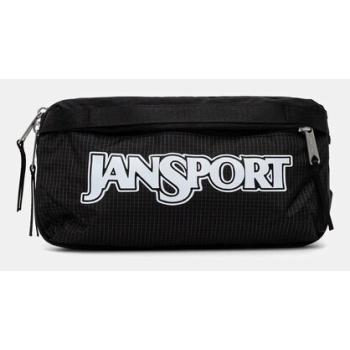 τσάντα φάκελος jansport washington waistpack χρώμα μαύρο