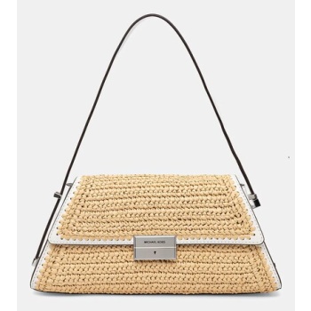 τσάντα michael michael kors χρώμα μπεζ, 30s5slnl2w φόδρα