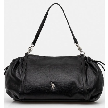 τσάντα u.s. polo assn. globally χρώμα μαύρο, beu3g8609wvp