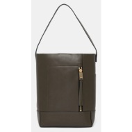 δερμάτινη τσάντα allsaints alba hobo χρώμα: πράσινο, w110xc κύριο υλικό: 100% δέρμα βοοειδών
φόδρα: 