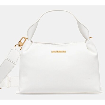 τσάντα love moschino χρώμα άσπρο, jc4278pp0mki0100 κύριο