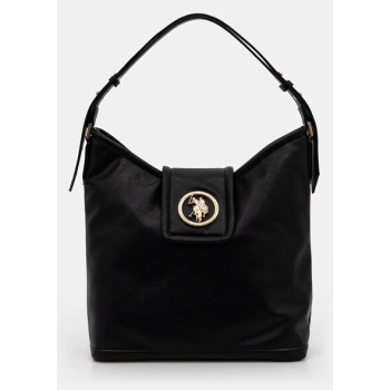 τσάντα u.s. polo assn. jodhpur χρώμα μαύρο, beuj58590wvp