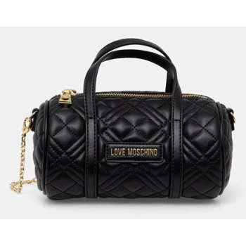 τσάντα love moschino χρώμα μαύρο, jc4249pp0mla0000 κύριο
