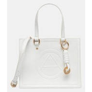 τσάντα aldo custantina χρώμα: άσπρο, 13989457 κύριο υλικό: 100% πολυουρεθάνη