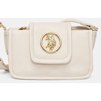τσάντα u.s. polo assn. jodhpur χρώμα μπεζ, beuj58592wvp