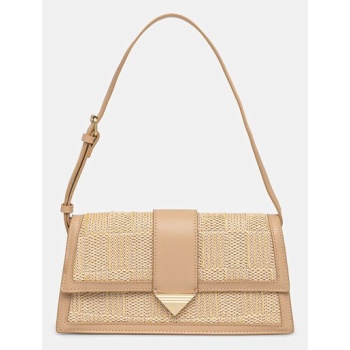 τσάντα aldo zenithbag χρώμα μπεζ, 13989466 κύριο υλικό