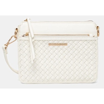 τσάντα aldo aseria χρώμα άσπρο, 13994165 κύριο υλικό 70%