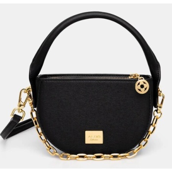 τσάντα aldo quinnie χρώμα μαύρο, 13933658 κύριο υλικό